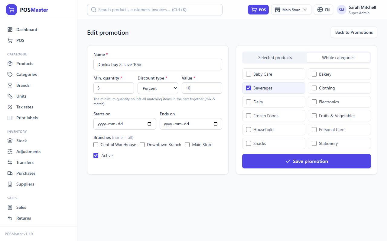 Promotion form