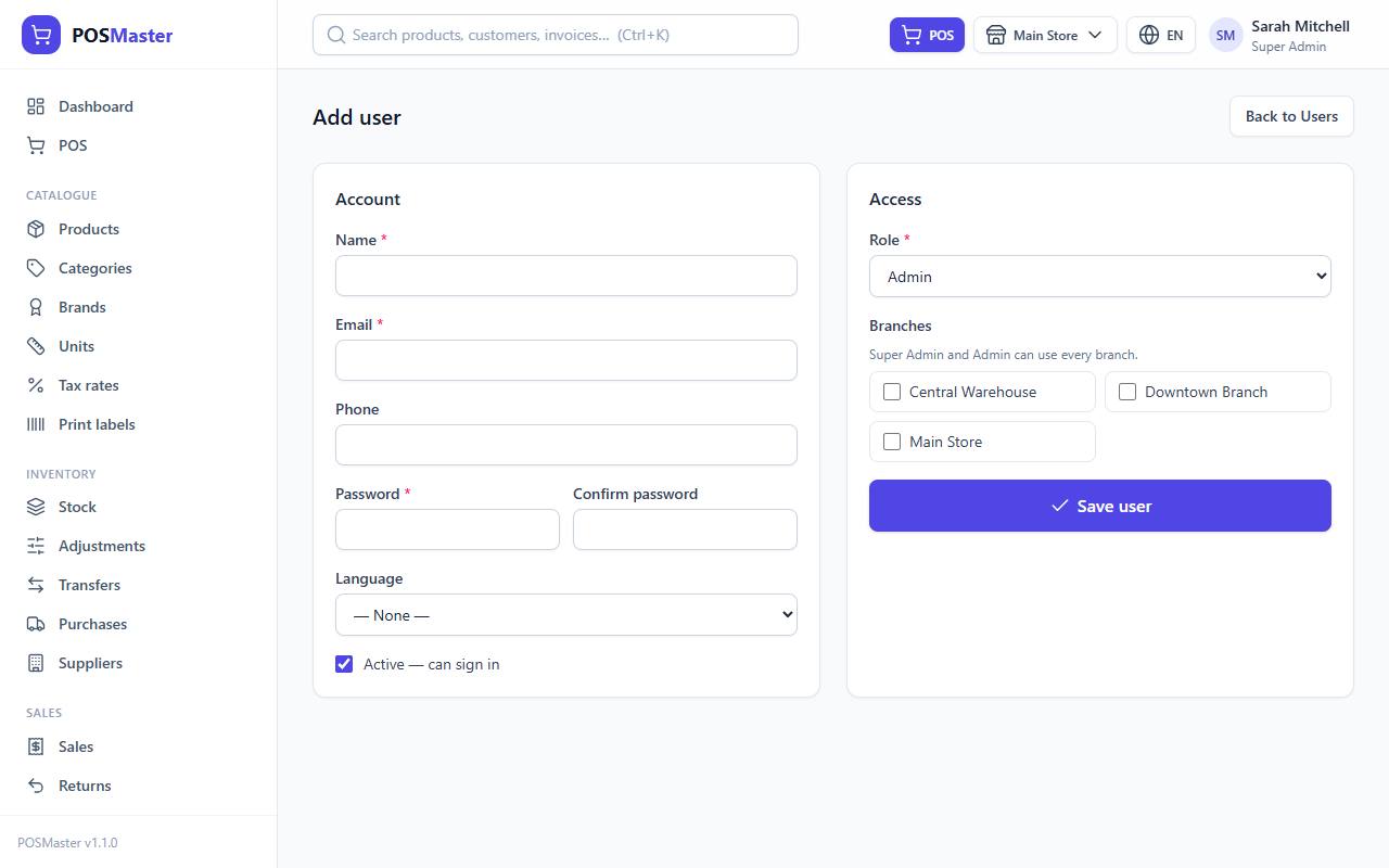 User form